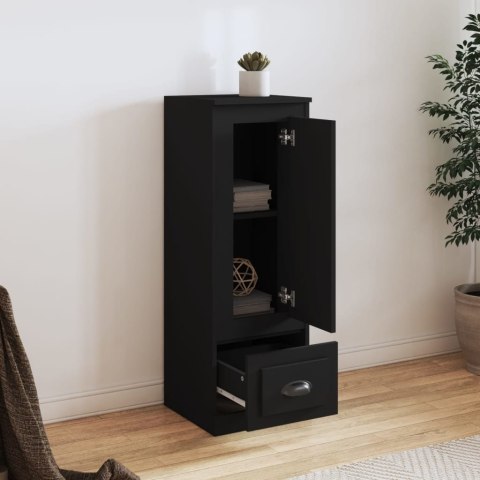 VidaXL Szafka, czarna, 36x35,5x103,5 cm, materiał drewnopochodny VidaXL Szafka, czarna, 36x35,5x103,5 cm, materiał drewnopochodny