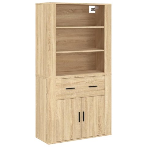 VidaXL Witrynka, dąb sonoma, materiał drewnopochodny VidaXL Witrynka, dąb sonoma, materiał drewnopochodny