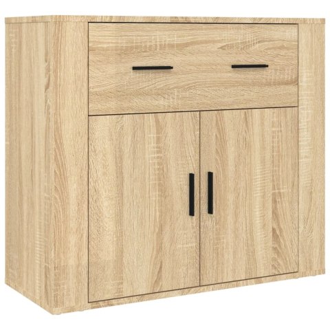 VidaXL Witrynka, dąb sonoma, materiał drewnopochodny VidaXL Witrynka, dąb sonoma, materiał drewnopochodny