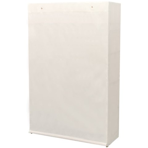 VidaXL Szafa z drewna sosnowego i tkaniny, 110 x 40 x 170 cm VidaXL Szafa z drewna sosnowego i tkaniny, 110 x 40 x 170 cm