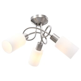 VidaXL Lampa sufitowa z ceramicznymi kloszami na 3 żarówki E14