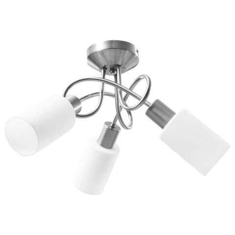 VidaXL Lampa sufitowa z ceramicznymi kloszami na 3 żarówki E14 VidaXL Lampa sufitowa z ceramicznymi kloszami na 3 żarówki E14