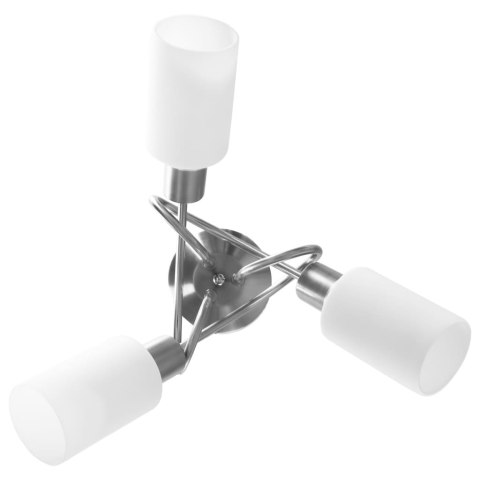 VidaXL Lampa sufitowa z ceramicznymi kloszami na 3 żarówki E14 VidaXL Lampa sufitowa z ceramicznymi kloszami na 3 żarówki E14