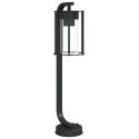 VidaXL Lampa ogrodowa stojąca, czarna, 60 cm, stal nierdzewna