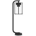 VidaXL Lampa ogrodowa stojąca, czarna, 60 cm, stal nierdzewna