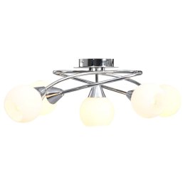 VidaXL Lampa sufitowa z ceramicznymi kloszami na 5 żarówek E14