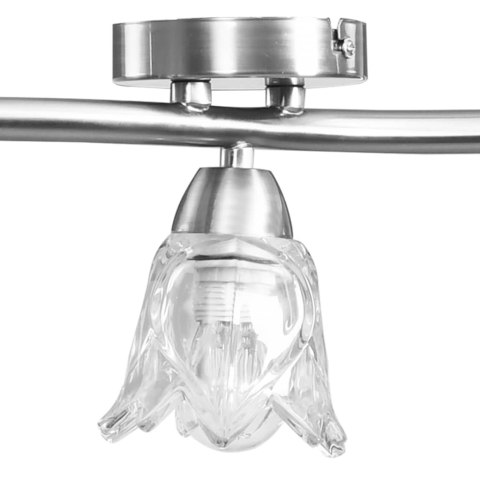 VidaXL Lampa sufitowa ze szklanymi kloszami na 5 żarówek E14, tulipany VidaXL Lampa sufitowa ze szklanymi kloszami na 5 żarówek E14, tulipany