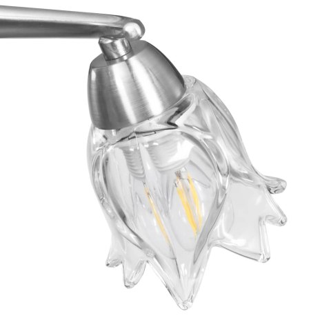 VidaXL Lampa sufitowa ze szklanymi kloszami na 3 żarówki E14, tulipany VidaXL Lampa sufitowa ze szklanymi kloszami na 3 żarówki E14, tulipany