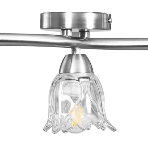 VidaXL Lampa sufitowa ze szklanymi kloszami na 3 żarówki E14, tulipany VidaXL Lampa sufitowa ze szklanymi kloszami na 3 żarówki E14, tulipany
