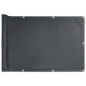  Osłona na ogrodzenie, antracytowa, 400x120 cm, PVC