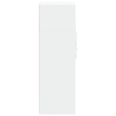 VidaXL Wysoka szafka, biała, 45x42,5x124 cm, materiał drewnopochodny VidaXL Wysoka szafka, biała, 45x42,5x124 cm, materiał drewnopochodny