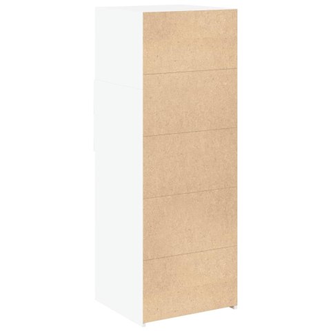 VidaXL Wysoka szafka, biała, 45x42,5x124 cm, materiał drewnopochodny VidaXL Wysoka szafka, biała, 45x42,5x124 cm, materiał drewnopochodny
