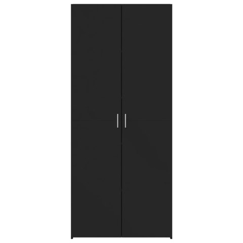 Wysoka szafka, czarna, 70x42,5x185 cm, materiał drewnopochodny Wysoka szafka, czarna, 70x42,5x185 cm, materiał drewnopochodny
