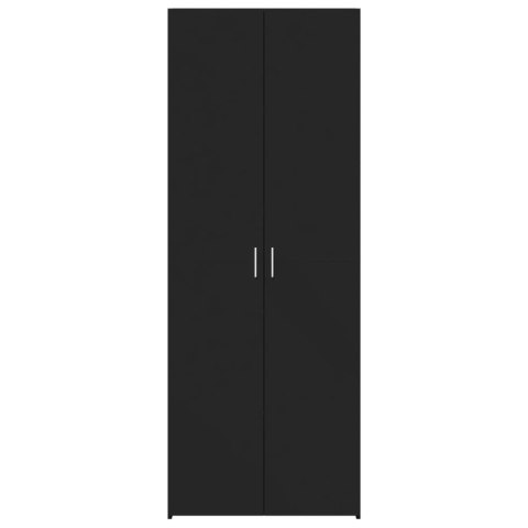 Wysoka szafka, czarna, 70x42,5x185 cm, materiał drewnopochodny Wysoka szafka, czarna, 70x42,5x185 cm, materiał drewnopochodny