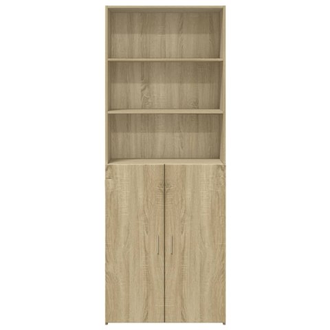 VidaXL Wysoka szafka, przydymiony dąb, 70x42,5x185 cm VidaXL Wysoka szafka, przydymiony dąb, 70x42,5x185 cm