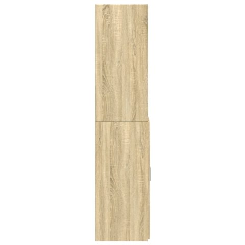 VidaXL Wysoka szafka, przydymiony dąb, 70x42,5x185 cm VidaXL Wysoka szafka, przydymiony dąb, 70x42,5x185 cm