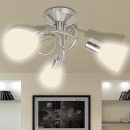 VidaXL Lampa sufitowa ze szklanymi kloszami na żarówki E14