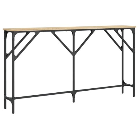 VidaXL Stolik konsolowy, dąb sonoma, 140x23x75 cm VidaXL Stolik konsolowy, dąb sonoma, 140x23x75 cm