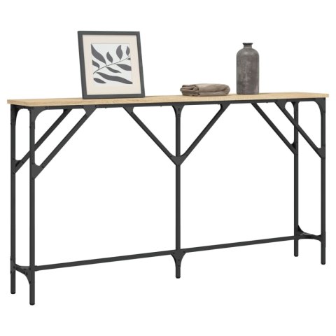 VidaXL Stolik konsolowy, dąb sonoma, 140x23x75 cm VidaXL Stolik konsolowy, dąb sonoma, 140x23x75 cm