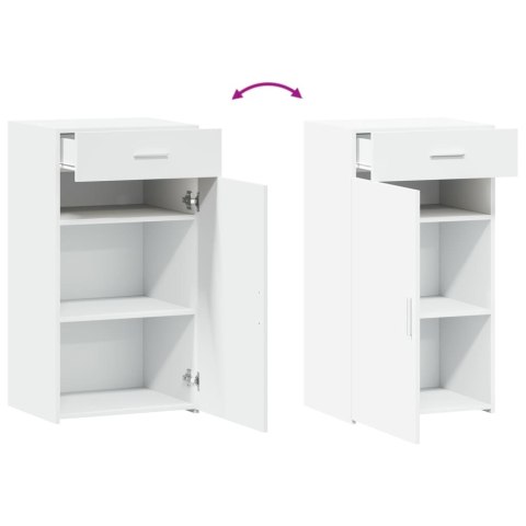 Szafka, biała, 50x42,5x93 cm, materiał drewnopochodny Szafka, biała, 50x42,5x93 cm, materiał drewnopochodny