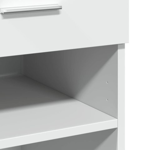 VidaXL Szafka, biała, 80x42,5x93 cm, materiał drewnopochodny VidaXL Szafka, biała, 80x42,5x93 cm, materiał drewnopochodny