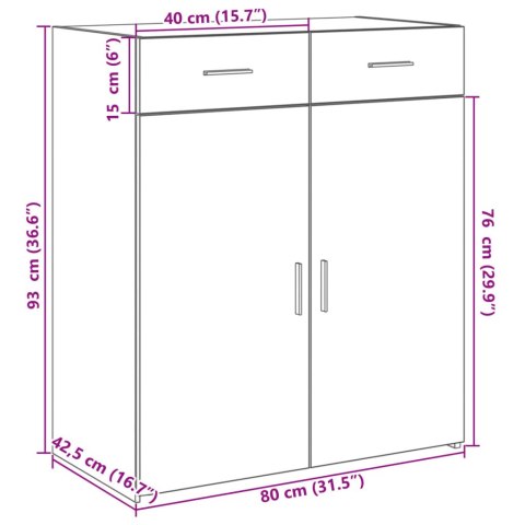 Szafka, dąb sonoma, 80x42,5x93 cm, materiał drewnopochodny Szafka, dąb sonoma, 80x42,5x93 cm, materiał drewnopochodny