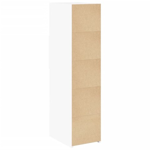 VidaXL Wysoka szafka, biała, 30x42,5x124 cm, materiał drewnopochodny VidaXL Wysoka szafka, biała, 30x42,5x124 cm, materiał drewnopochodny