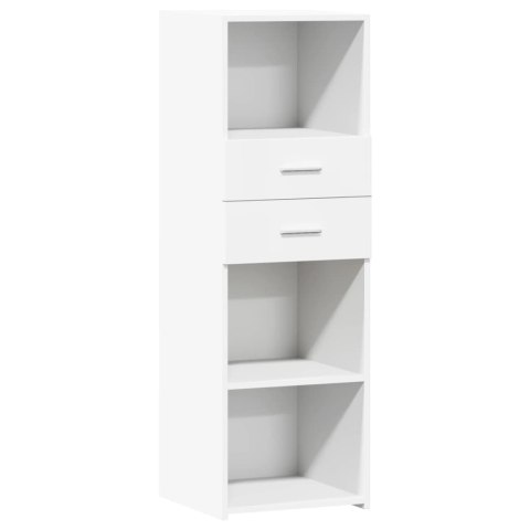VidaXL Wysoka szafka, biała, 40x42,5x124 cm, materiał drewnopochodny VidaXL Wysoka szafka, biała, 40x42,5x124 cm, materiał drewnopochodny