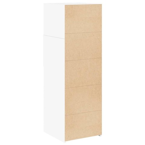 VidaXL Wysoka szafka, biała, 40x42,5x124 cm, materiał drewnopochodny VidaXL Wysoka szafka, biała, 40x42,5x124 cm, materiał drewnopochodny
