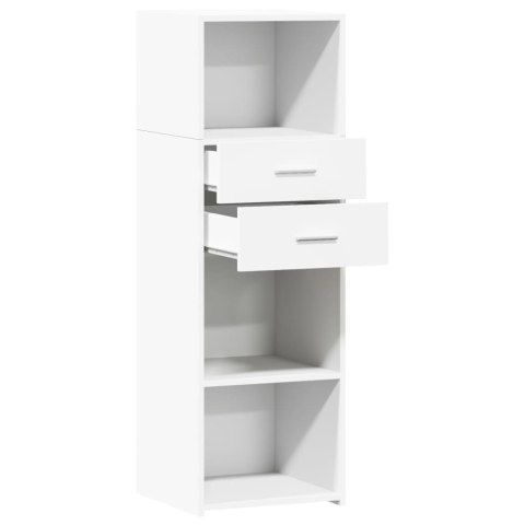 VidaXL Wysoka szafka, biała, 40x42,5x124 cm, materiał drewnopochodny VidaXL Wysoka szafka, biała, 40x42,5x124 cm, materiał drewnopochodny