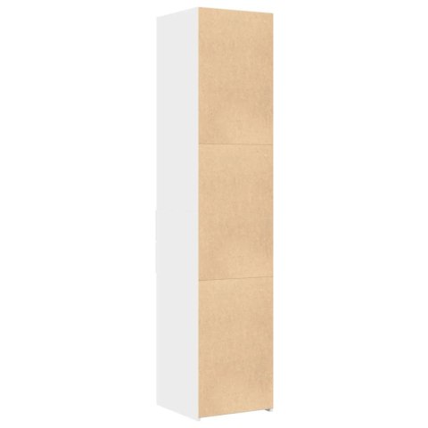 VidaXL Wysoka szafka, biała, 40x42,5x185 cm, materiał drewnopochodny VidaXL Wysoka szafka, biała, 40x42,5x185 cm, materiał drewnopochodny
