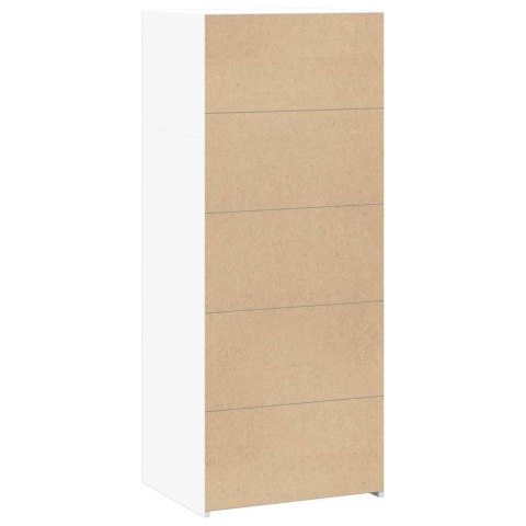VidaXL Wysoka szafka, biała, 50x41x124 cm, materiał drewnopochodny VidaXL Wysoka szafka, biała, 50x41x124 cm, materiał drewnopochodny