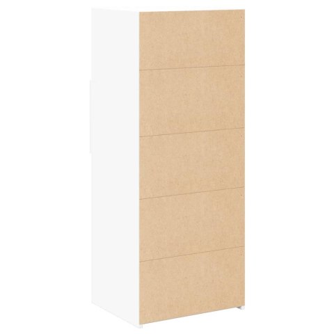 VidaXL Wysoka szafka, biała, 50x42,5x124 cm, materiał drewnopochodny VidaXL Wysoka szafka, biała, 50x42,5x124 cm, materiał drewnopochodny