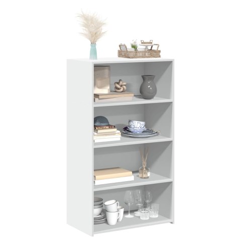 VidaXL Wysoka szafka, biała, 70x41x124 cm, materiał drewnopochodny VidaXL Wysoka szafka, biała, 70x41x124 cm, materiał drewnopochodny