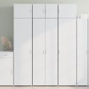  Wysoka szafka, biała, 70x42,5x185 cm, materiał drewnopochodny