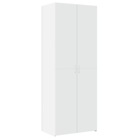 Wysoka szafka, biała, 70x42,5x185 cm, materiał drewnopochodny Wysoka szafka, biała, 70x42,5x185 cm, materiał drewnopochodny