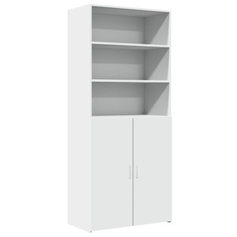 VidaXL Wysoka szafka, biała, 80x42,5x185 cm, materiał drewnopochodny VidaXL Wysoka szafka, biała, 80x42,5x185 cm, materiał drewnopochodny