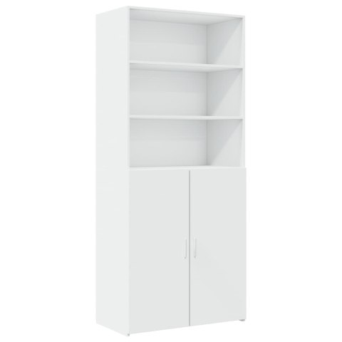 VidaXL Wysoka szafka, biała, 80x42,5x249 cm, materiał drewnopochodny VidaXL Wysoka szafka, biała, 80x42,5x249 cm, materiał drewnopochodny