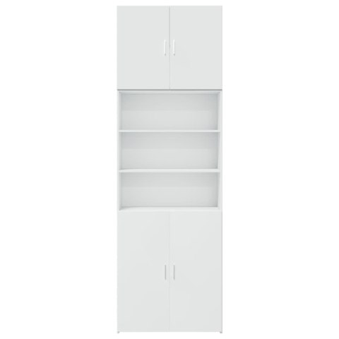 VidaXL Wysoka szafka, biała, 80x42,5x249 cm, materiał drewnopochodny VidaXL Wysoka szafka, biała, 80x42,5x249 cm, materiał drewnopochodny