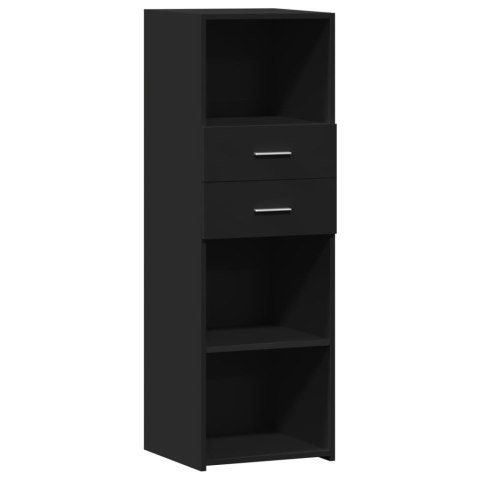 VidaXL Wysoka szafka, czarna, 40x42,5x124 cm, materiał drewnopochodny VidaXL Wysoka szafka, czarna, 40x42,5x124 cm, materiał drewnopochodny
