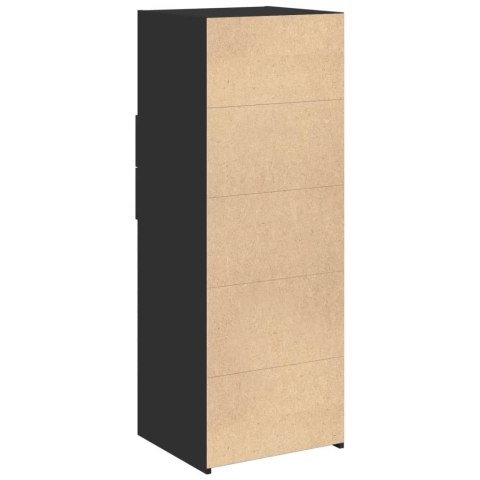 VidaXL Wysoka szafka, czarna, 45x42,5x124 cm, materiał drewnopochodny VidaXL Wysoka szafka, czarna, 45x42,5x124 cm, materiał drewnopochodny