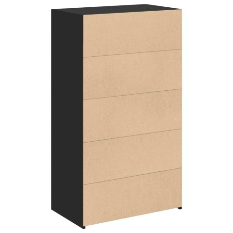 VidaXL Wysoka szafka, czarna, 70x41x124 cm, materiał drewnopochodny VidaXL Wysoka szafka, czarna, 70x41x124 cm, materiał drewnopochodny