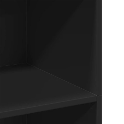VidaXL Wysoka szafka, czarna, 70x41x124 cm, materiał drewnopochodny VidaXL Wysoka szafka, czarna, 70x41x124 cm, materiał drewnopochodny