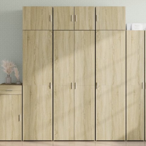 Wysoka szafka, przydymiony dąb, 70x42,5x185 cm Wysoka szafka, przydymiony dąb, 70x42,5x185 cm