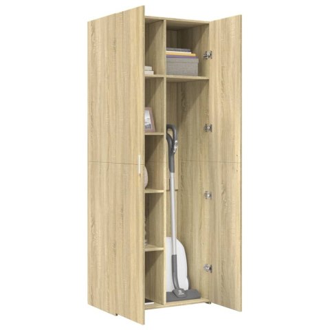 Wysoka szafka, przydymiony dąb, 70x42,5x185 cm Wysoka szafka, przydymiony dąb, 70x42,5x185 cm