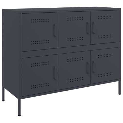 VidaXL Szafka, antracytowa, 100,5x39x79 cm, stal walcowana na zimno VidaXL Szafka, antracytowa, 100,5x39x79 cm, stal walcowana na zimno