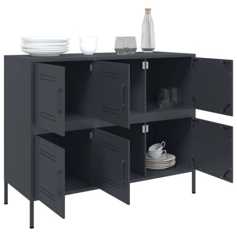 VidaXL Szafka, antracytowa, 100,5x39x79 cm, stal walcowana na zimno VidaXL Szafka, antracytowa, 100,5x39x79 cm, stal walcowana na zimno