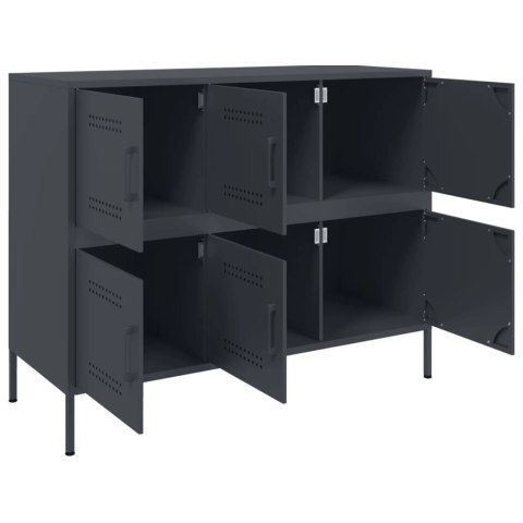 VidaXL Szafka, antracytowa, 100,5x39x79 cm, stal walcowana na zimno VidaXL Szafka, antracytowa, 100,5x39x79 cm, stal walcowana na zimno