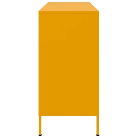 VidaXL Szafka, musztardowa, 100,5x39x79 cm, stal walcowana na zimno VidaXL Szafka, musztardowa, 100,5x39x79 cm, stal walcowana na zimno