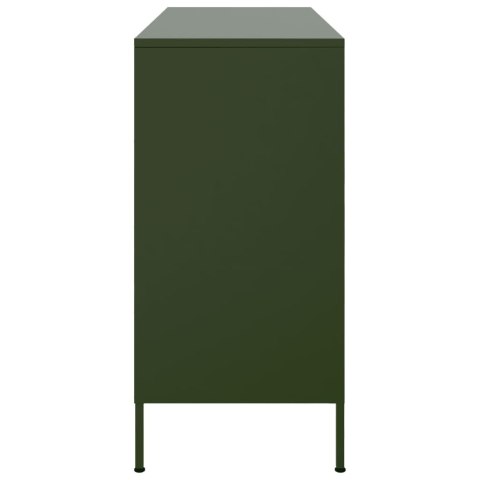VidaXL Szafka, oliwkowa, 100,5x39x79 cm, stal walcowana na zimno VidaXL Szafka, oliwkowa, 100,5x39x79 cm, stal walcowana na zimno